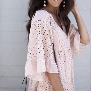 Anthropologie Brooklyn Eyelet Swing Dress